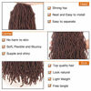 Picture of 24 Inch New Faux Locs Hair Synthetic Natural Wavy Crochet Hair Pre-Looped Most Natural Goddess Soft Locs Hair Extensions for Black Women 21 Strands (24 Inch, 30#)