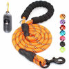 Picture of BAAPET 2/4/5/6 FT Strong Dog Leash with Comfortable Padded Handle and Highly Reflective Threads for Small Medium and Large Dogs (4FT-1/2'', Orange)