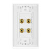 Picture of Banana Binding Post Two-Piece Wall Plate for 2 Speakers