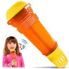 Picture of Novelty Place Echo Mic for Kids and Toddlers - Battery-Free Magic Karaoke Microphone Voice Amplifying Retro Toy for Singing, Speech & Communication Therapy - 10" (Orange & Yellow)