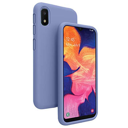 Picture of Vinve Liquid Silicone Case for Samsung Galaxy A10e, Gel Rubber Full Body Protection Shockproof Cover Slim Fit Case Drop Protection Case (Gray)