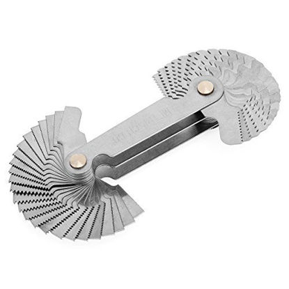 Picture of The Best DealOriGlam Screw Thread Pitch Cutting Gauge Tool, Stainless Steel Metric Screw Pitc