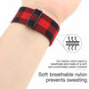 Picture of Adjustable Elastic Watch Band Compatible with Apple Watch 38mm 40mm 41mm, Nylon Stretchy Solo Loop Bracelet Women Replacement for iWatch Bands Series SE/7/6/5/4/3/2/1 (Red Buffalo Plaid, 38mm/40mm/41mm)