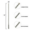 Picture of Sabre Tools 1/4 Inch x 12 Inch SDS Plus Rotary Hammer Drill Bit, Carbide Tipped for Brick, Stone, and Concrete Version 2 (1/4" x 10" x 12")