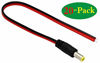 Picture of zdyCGTime 25CM DC Power Pigtail Cable, 12V 1-3A DC 5.5mm x 2.1mm Male Connectors AWG for CCTV Surveillance Security Camera System and Led Strips Transformer Connection(2.1mm x 5.5 mm 20 Pack/M)