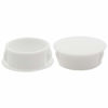 Picture of Zorfeter 30 Pcs White Hole Plugs 25mm (1 inch) Plastic Panel Plugs Hole Plugs Post Pipe Insert End Caps