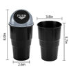 Picture of JUSTTOP Automotive Cup Holder Garbage Mini car Trash can, Small Automatic Portable Trash can with lid, for car Home Office (Grey)