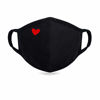 Picture of Fashion Cotton Face Cover - Unisex Cute Heart Mouth Cover - Reusable Warm Windproof Cover for Outdoor Ski Cycling Camping