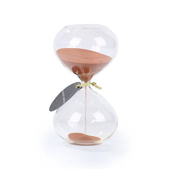 Picture of SWISSELITE Biloba Puff Sand Timer/Hourglass Sand Timer - Inspired Glass/Home, Desk, Office Decor