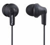 Picture of Panasonic ErgoFit In-Ear Earbud Headphones RP-HJE120-KA (Matte Black) Dynamic Crystal-Clear Sound, Ergonomic Comfort-Fit