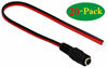 Picture of zdyCGTime 25CM DC Power Pigtail Cable, 12V 1-3A DC 5.5mm x 2.1mm Female Connectors AWG for CCTV Surveillance Security Camera System and Led Strips Transformer Connection(2.1mm x 5.5 mm 20 Pack/F)