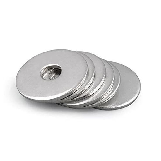 Picture of Beduan 5/16"ID x 5/8"OD Flat Washer, Stainless Steel 304, Plain Finish, Nominal Thickness(Pack of 110)