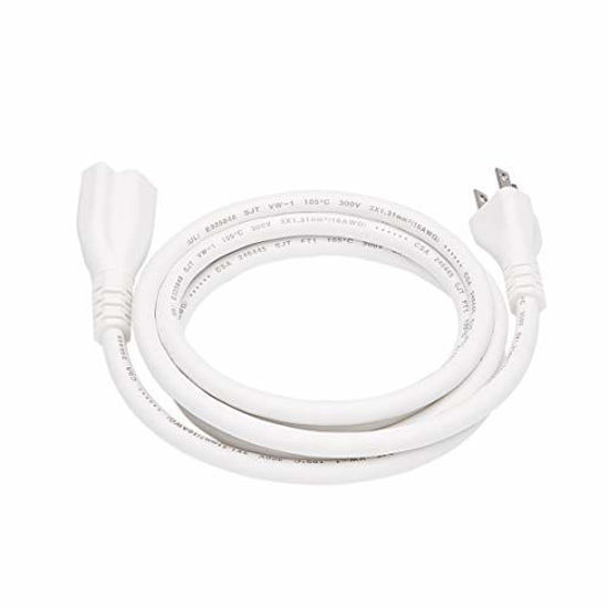 Picture of Amazon Basics 6-Foot Extension Cord - 13 Amps, 125V - White