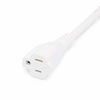 Picture of Amazon Basics 6-Foot Extension Cord - 13 Amps, 125V - White