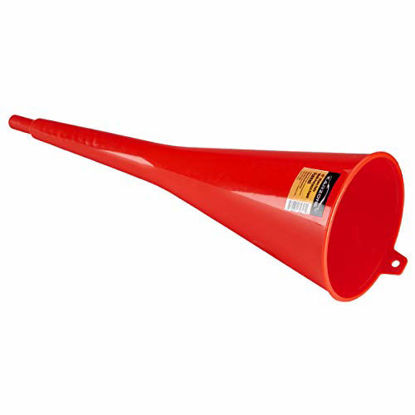 Picture of KarZone All Purpose Automotive 18 inch Super Funnel - Red - Oil, Gas, Lubricants and Fluids