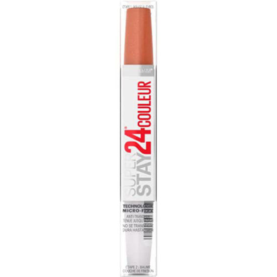 Picture of Maybelline New York SuperStay 24, 2-Step Long Lasting Liquid Lipstick and Lip Balm, High-Impact Lip Color, Satin Finish, 910 Copper Glisten