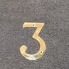 Picture of Bebarley 4 Inch Premium Bright Solid Brass Door House Numbers and Street Address Plaques Numbers for Residence and Mailbox Signs.