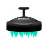 Picture of Hair Shampoo Brush, HEETA Scalp Care Hair Brush with Soft Silicone Scalp Massager (Turquoise & Black)