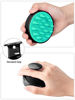 Picture of Hair Shampoo Brush, HEETA Scalp Care Hair Brush with Soft Silicone Scalp Massager (Turquoise & Black)