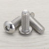 Picture of M8-1.25 x 40mm Button Head Socket Cap Screws, Stainless Steel 18-8, Full Thread, Allen Socket Drive, 10 PCS