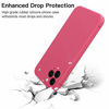 Picture of iPhone 11 Pro Max Case Compatible with iPhone 11 Pro Max Matte Silicone Gel Cover with Full Body Protection Anti-Scratch Shockproof Case Berry Red 6.5 inch