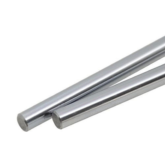 Picture of ReliaBot 2PCs 8mm x 150mm (.315 x 5.9 inches) Case Hardened Chrome Plated Linear Motion Rod Shaft Guide - Metric h8 Tolerance