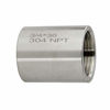 Picture of Quickun 304 Stainless Steel Pipe Coupling Fitting, 3/4" x 3/4" Female Pipe Coupler Connector Adapter Fitting (1.4" Length)