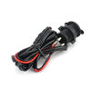 Picture of WINOMO Car Motorcycle Cigarette Lighter Power Socket Outlet with 1.5M Fuse Line Wire