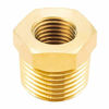 Picture of Joywayus Reducer Hex Bushing Brass Reducing Cast Pipe Fitting 3/8" NPT Male x 1/4" NPT Female Adapter(Pack of 3)