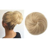 Picture of Blonde Ballet Bun Clip in Updo Hair Bun Extension Synthetic Donut Drawstring Chignon Hair Pieces for Women Gril Lady SARLA