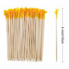 Picture of BLUE TOP Wood Frill Picks Toothpicks 4 Inch Pack 1000,Cocktail Party Toothpicks for Fruit,Appetizers,Club Sandwiches,Parties.