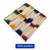 Picture of BLUE TOP Wood Frill Picks Toothpicks 4 Inch Pack 1000,Cocktail Party Toothpicks for Fruit,Appetizers,Club Sandwiches,Parties.