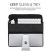 Picture of kwmobile Cover Compatible with 24-26" Monitor - with Extra Storage - Don't Touch My Screen White/Black