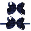 Picture of LD DRESS Baby Girls Infant Headbands With Kids Hair Bows(16) (Color Navy)