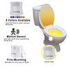 Picture of 2 Pack Motion Activated Toilet Night Light, 8 Colors Changing LED Toilet Bowl Lights, Sensor Bathroom Seat Nightlight