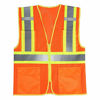 Picture of SULWZM High Visibility Reflective Safety Vest with Zipper and Pockets Orange,3XL