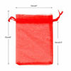 Picture of Organza Bags, 100 PCS 10X15CM (4X6) Drawstring Organza Jewelry Pouches Wedding Party Festival Favor Gift Bags Candy Bags(Red)