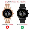 Picture of Suoman 3-Pack for Fossil Gen 5 Carlyle Case, All-Around Protective TPU Bumper Cover Screen Protector Case for Fossil Gen 5 Carlyle Smartwatch (Not Fit for Julianna) - Clear+Clear+Clear