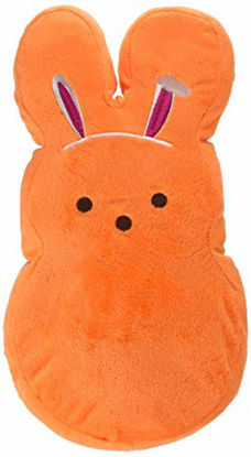 Picture of Peeps for Pets Plush Bunny Dog Toy for All Dogs, 12 Inch | Orange Dress up Bunny Large Squeaky Dog Toy | Soft, Cute, and Cuddly Dog Toy for Easter or Everyday Use