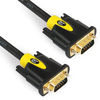 Picture of VGA Cable 6Feet,SHD VGA to VGA Monitor Cable HD15 SVGA for PC Laptop TV Projector Black and Yellow Color