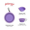 Picture of Prima Pet Collapsible Silicone Food and Water Travel Bowl with Clip for Dog and Cat, Small (1.5 Cups)