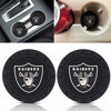 Picture of N / A 2Pcs for Las Vegas Raiders Car Cup Holder Insert Coaster, 2.75 Inch Football Team Logo Anti Slip Silicone Car Mat Fit All Vehicles