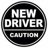 Picture of GEEKBEAR New Driver Magnet for Car (Black/Black) - Student Driver Magnet for Car - New Driver Bumper Safety Sign - Rookie Novice Driver Magnet and Decals - Be Patient Vehicle Sticker (1 Pack)