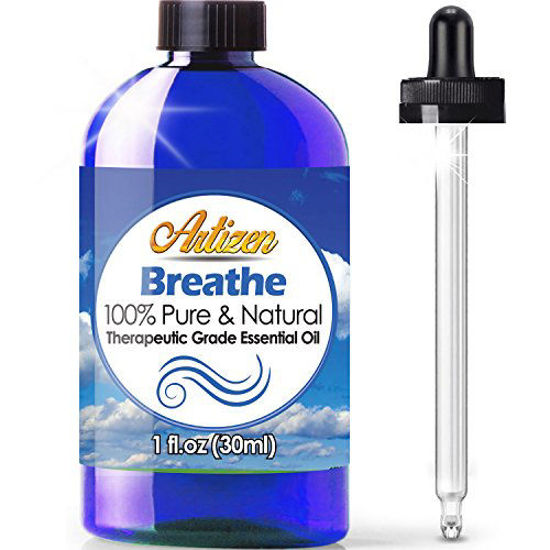 Picture of Artizen Breathe Blend Essential Oil (100% Pure & Natural - Undiluted) Therapeutic Grade - Huge 1oz Bottle - Perfect for Aromatherapy, Relaxation, Skin Therapy & More!