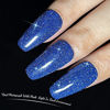 Picture of YTD Likomey Reflective Flash Gel Nail Polish, 1 Pcs 15ml Diamond Glitter Explosion Sapphire Blue Color Holographic Sparkly Shiny Shimmer Gel Polish,Soak-off UV/LED Lamp Cured,Winter Christmas Gift for Woman Manicure Salon Home DIY Use