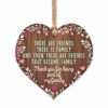 Picture of Friends plaque | Friends that are family wooden heart | gifts for friends women | best friend plaque | hug gifts motivational miss you gift | birthday Christmas