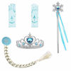 Picture of BanKids Princess Crown Magic Wand Gloves and Wig for Princess Costume Toddler Girls