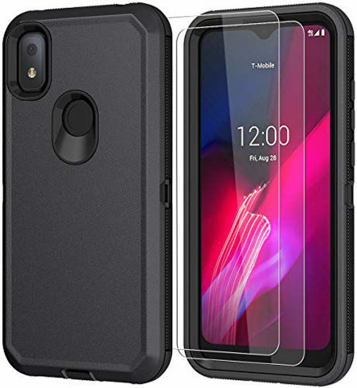 SunSam Phone Case for T Mobile Revvl 4 Case with HD Screen Protector TCL Revvl 4 Case Heavy Duty Shockproof Dust Proof 3 Layer Durable Cover for