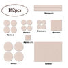 Picture of Felt Furniture Pads -182 Pcs Furniture Pads Self Adhesive, Cuttable Felt Chair Pads, Anti Scratch Floor Protectors for Furniture Feet Chair Legs, Furniture Felt Pads for Hardwoods Floors, Beige