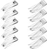 Picture of 24 Pieces Double Grip Hair Clips Metal Snap Hair Clips Hair Barrettes for Hair Making, Salon Supplies (Silver)